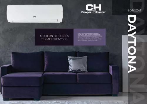 C&H Daytona CH-S09FTXD2-NG klímaberendezés 2,7 kW R32 - ezüst